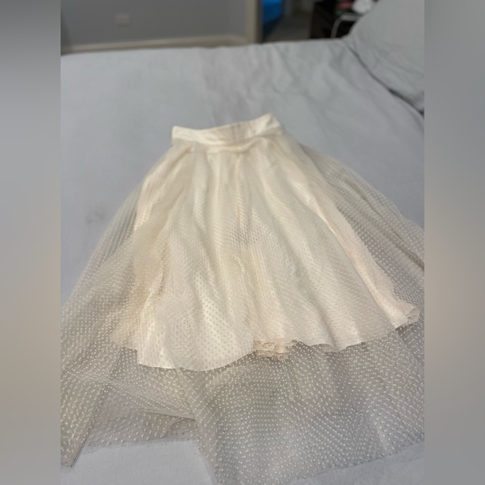Zimmerman Midi Tulle skirt, cream
